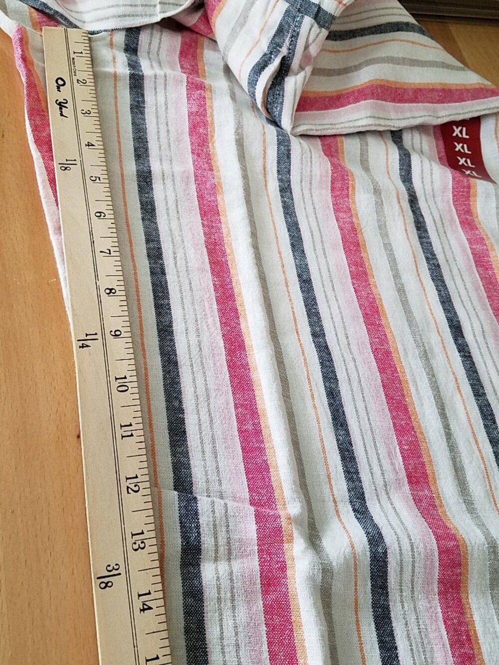 Rafaella Linen Blend Pants XL Star White (Striped) NWT Lightweight - Picture 7 of 14